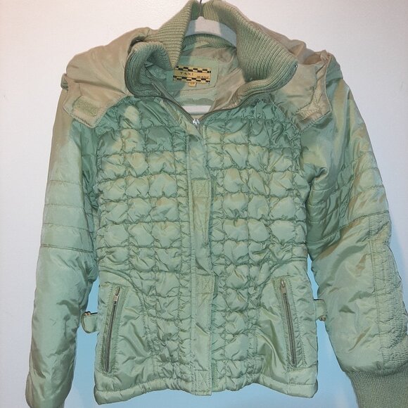 Taxijeans quilted pale green jacket - Picture 1 of 6